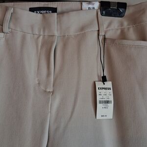 Express Beige Tailored Pants Waist 30 Length 28